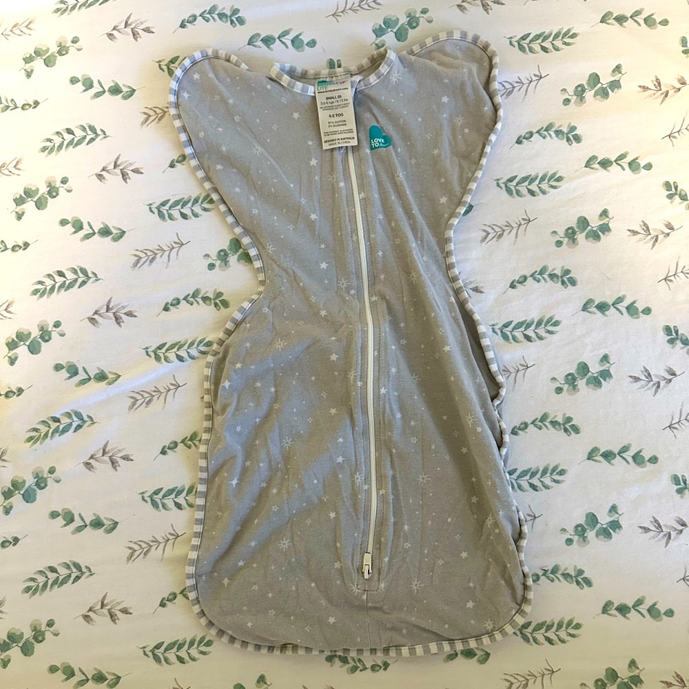 Love to dream. Swaddle up sleep sack size small